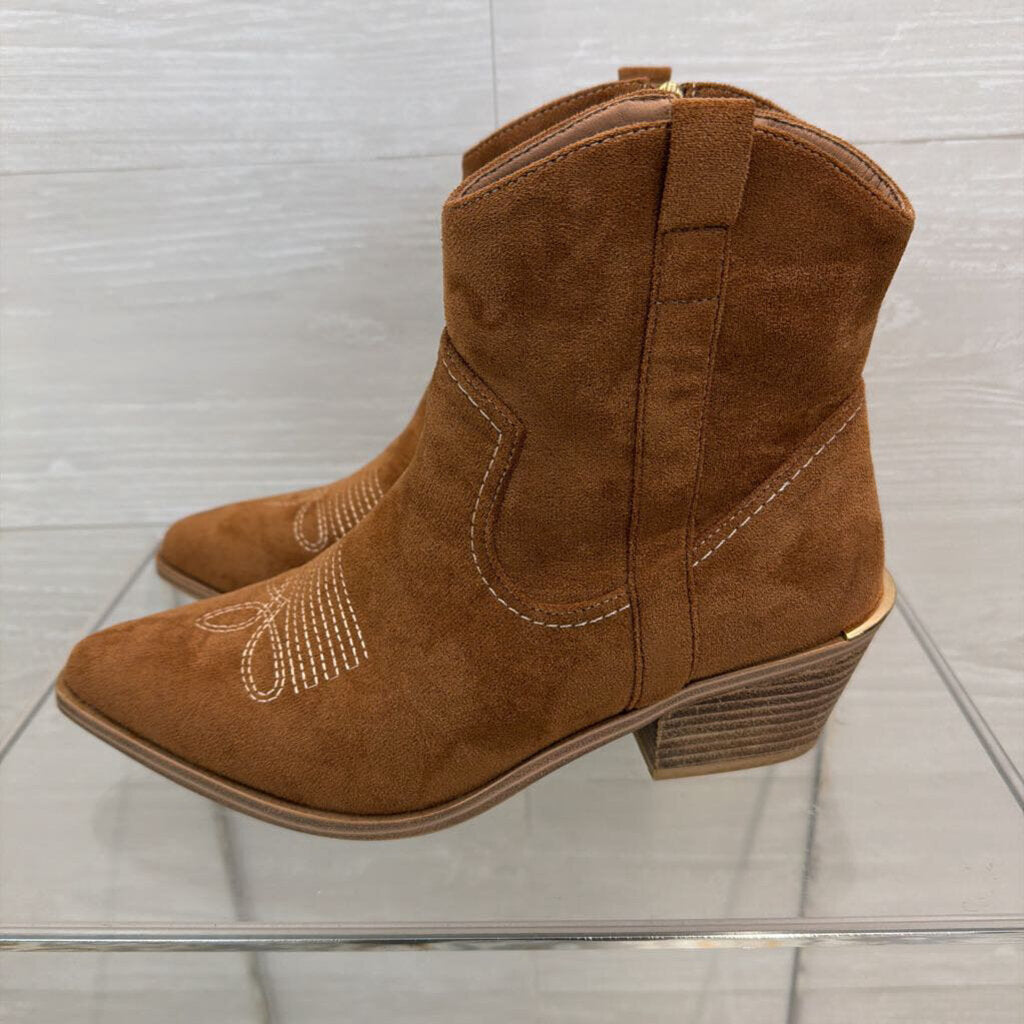 Hey Girl Brown Suede Quittin Time Fashion Western Boots 9