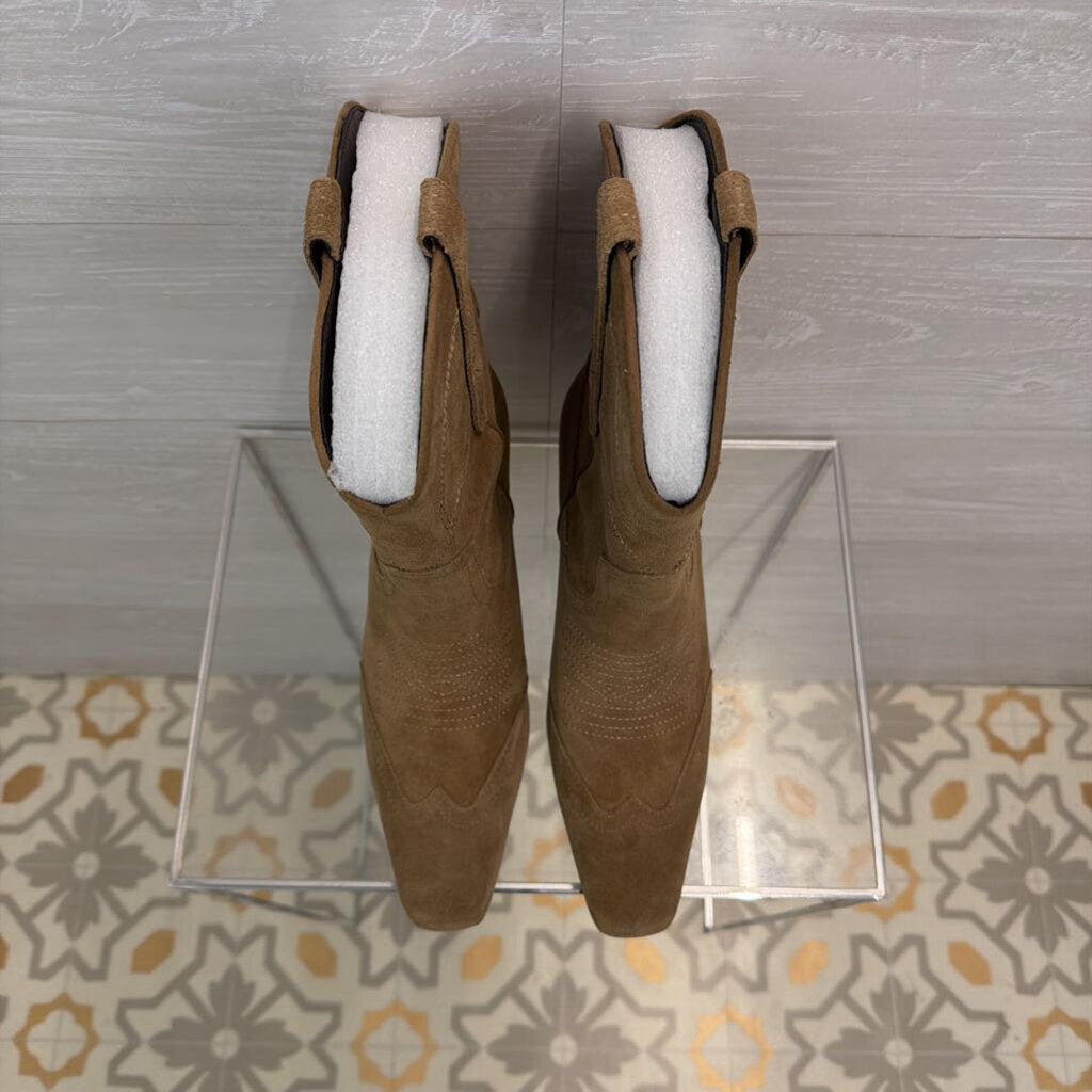 Steve Madden Brown Suede Josefine Western Boots 9