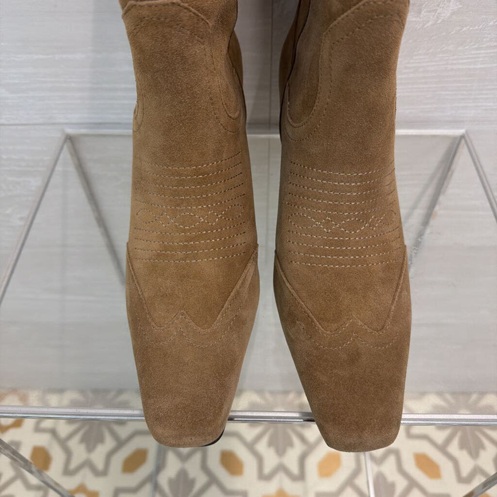 Steve Madden Brown Suede Josefine Western Boots 9