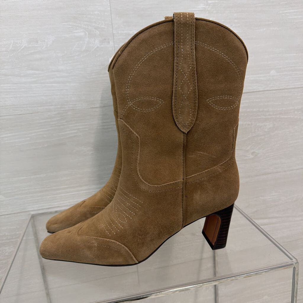 Steve Madden Brown Suede Josefine Western Boots 9