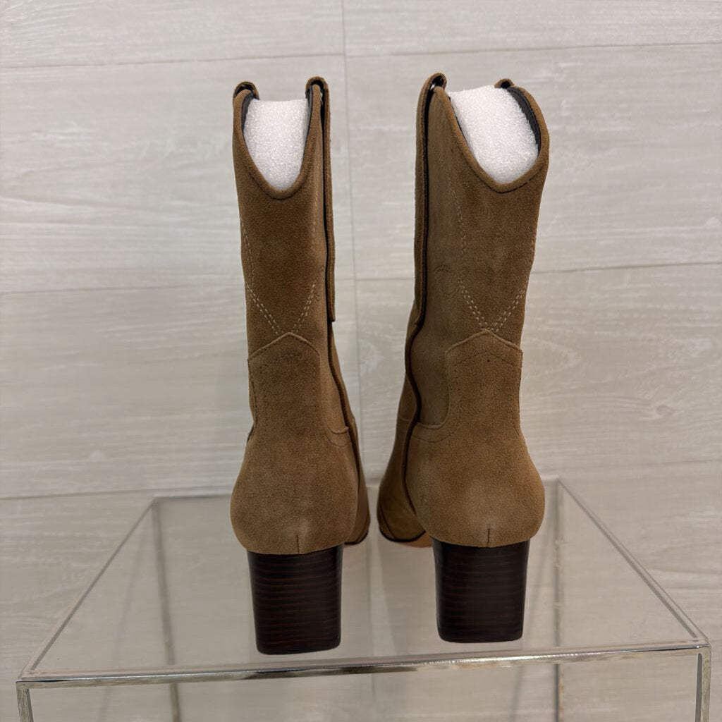 Steve Madden Brown Suede Josefine Western Boots 9