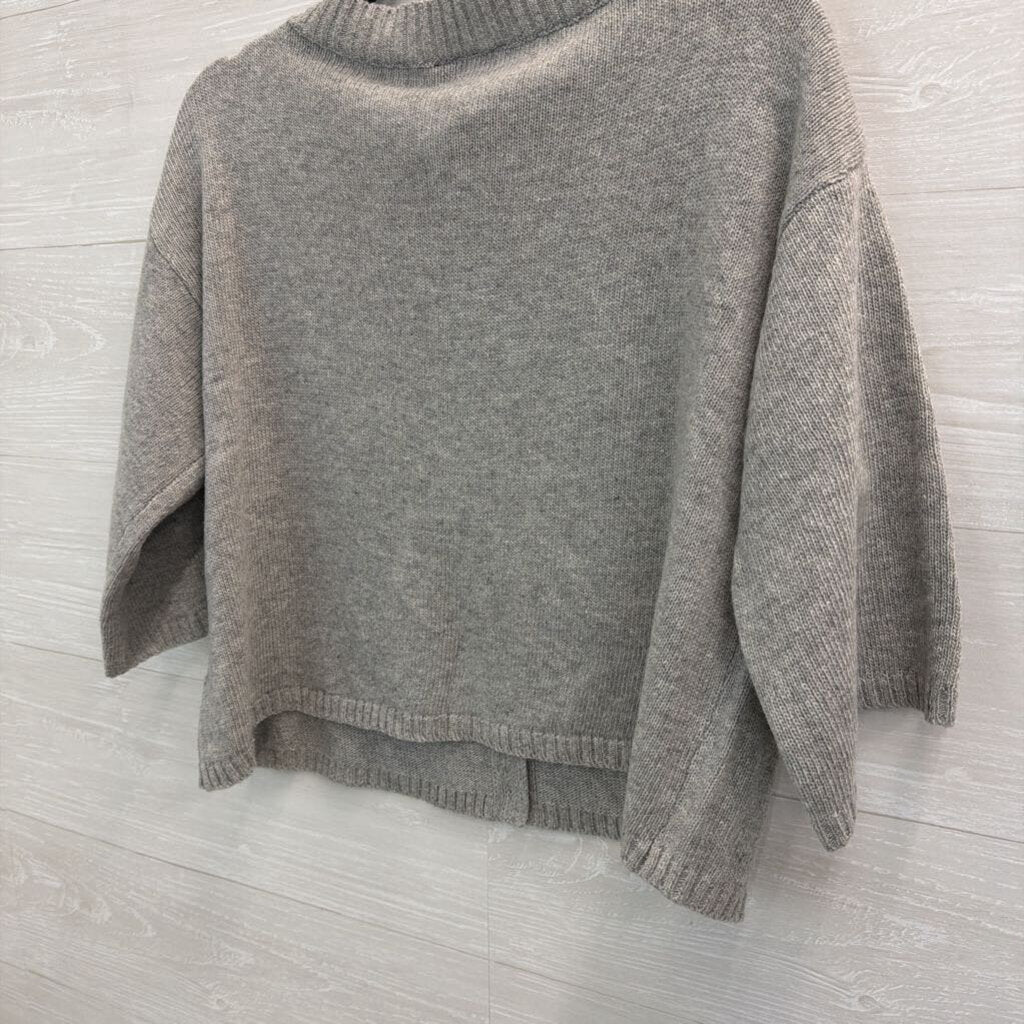 Vici Grey Button Front Cardigan Sweater Large