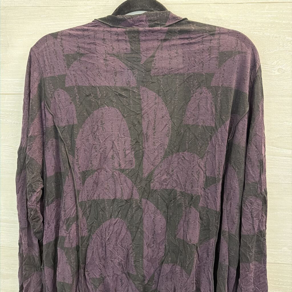 Chalet et ceci Amara Crinkle Mesh Kimono Top Large