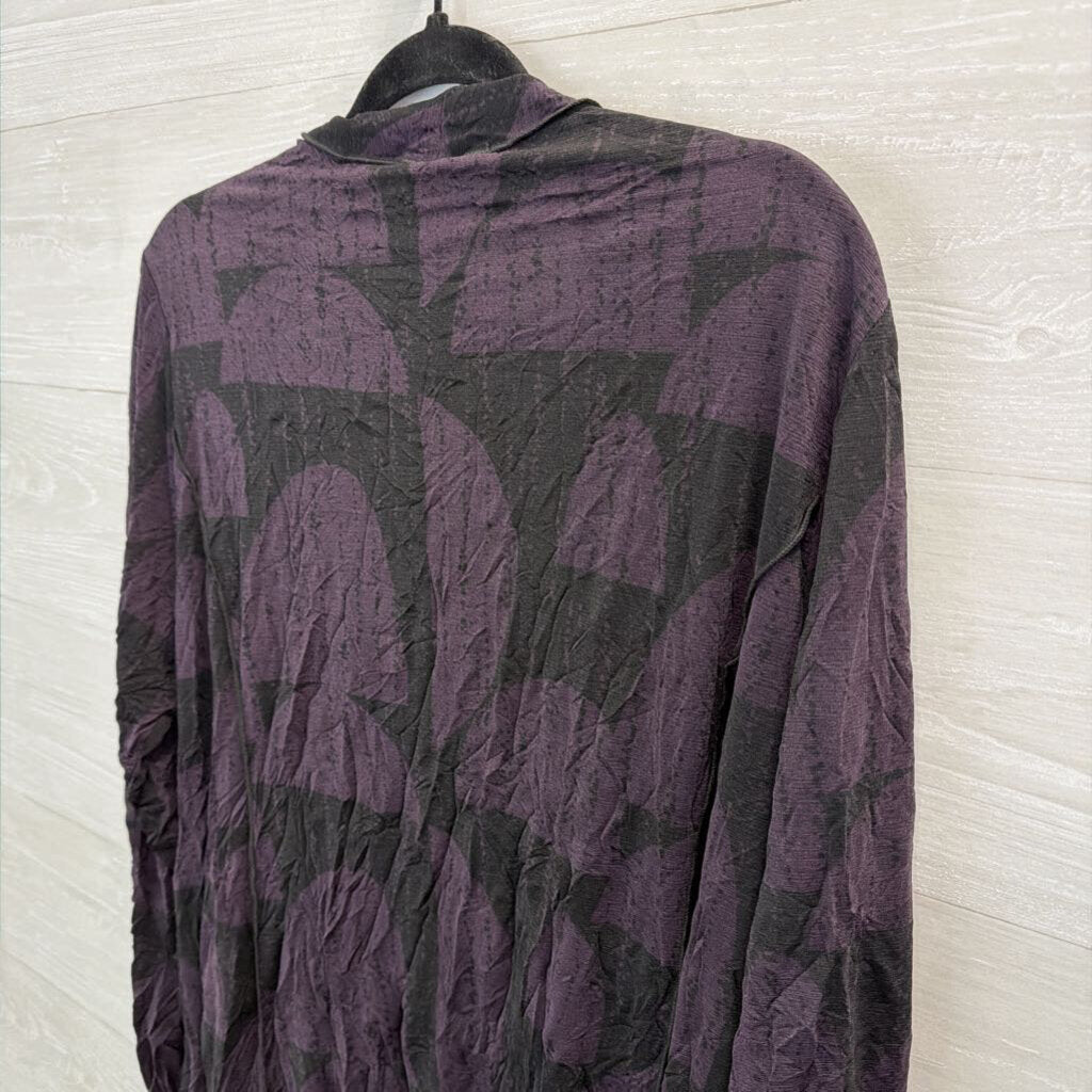 Chalet et ceci Amara Crinkle Mesh Kimono Top Large