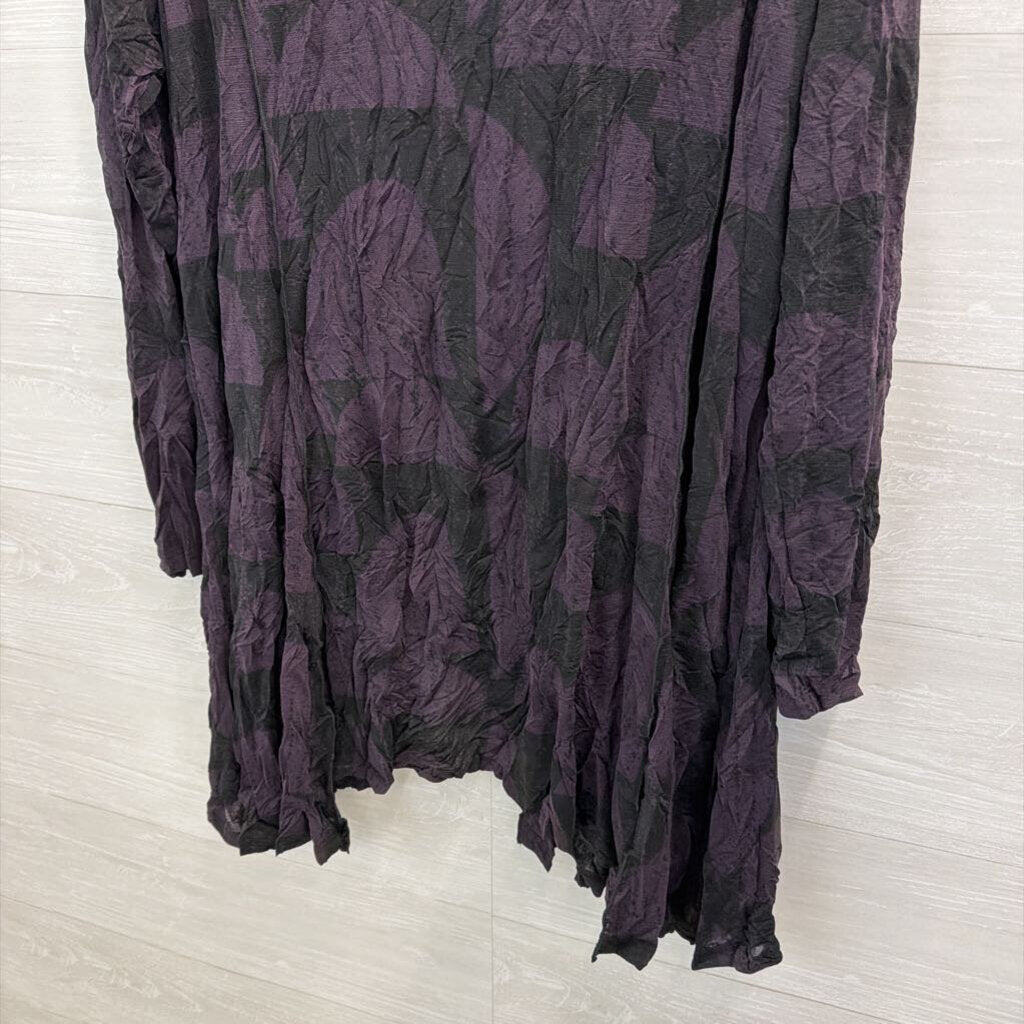 Chalet et ceci Amara Crinkle Mesh Kimono Top Large