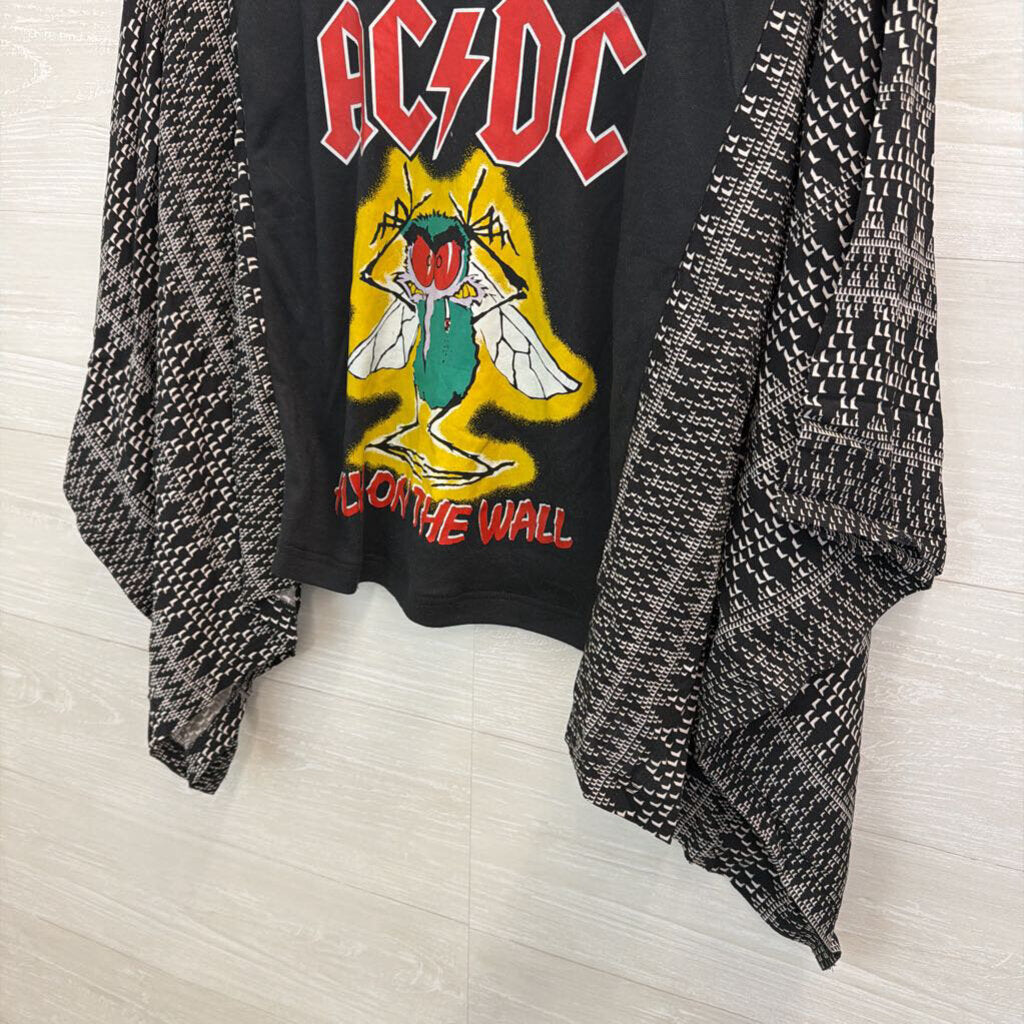 Shannon Passero Black/ Multi ACDC Print Top One Size