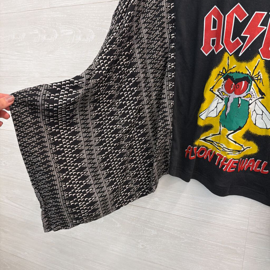 Shannon Passero Black/ Multi ACDC Print Top One Size