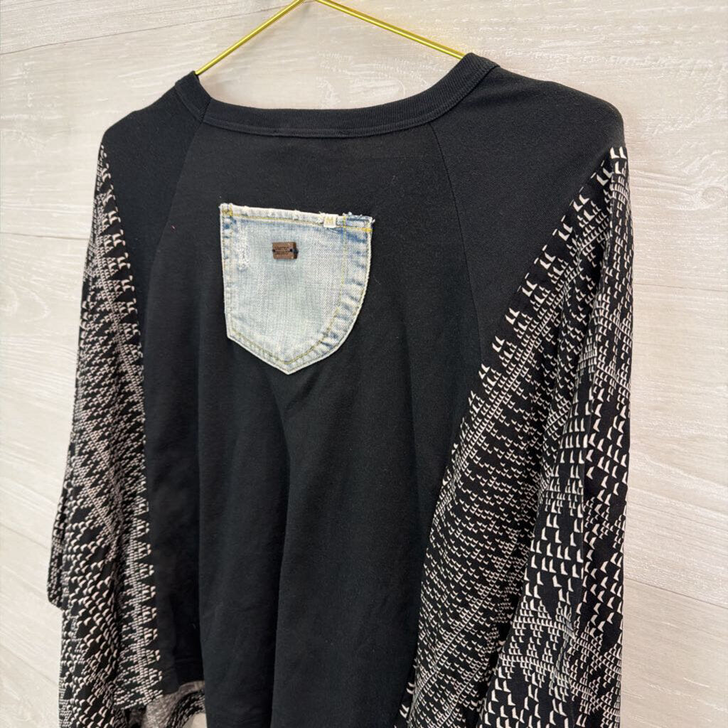 Shannon Passero Black/ Multi ACDC Print Top One Size
