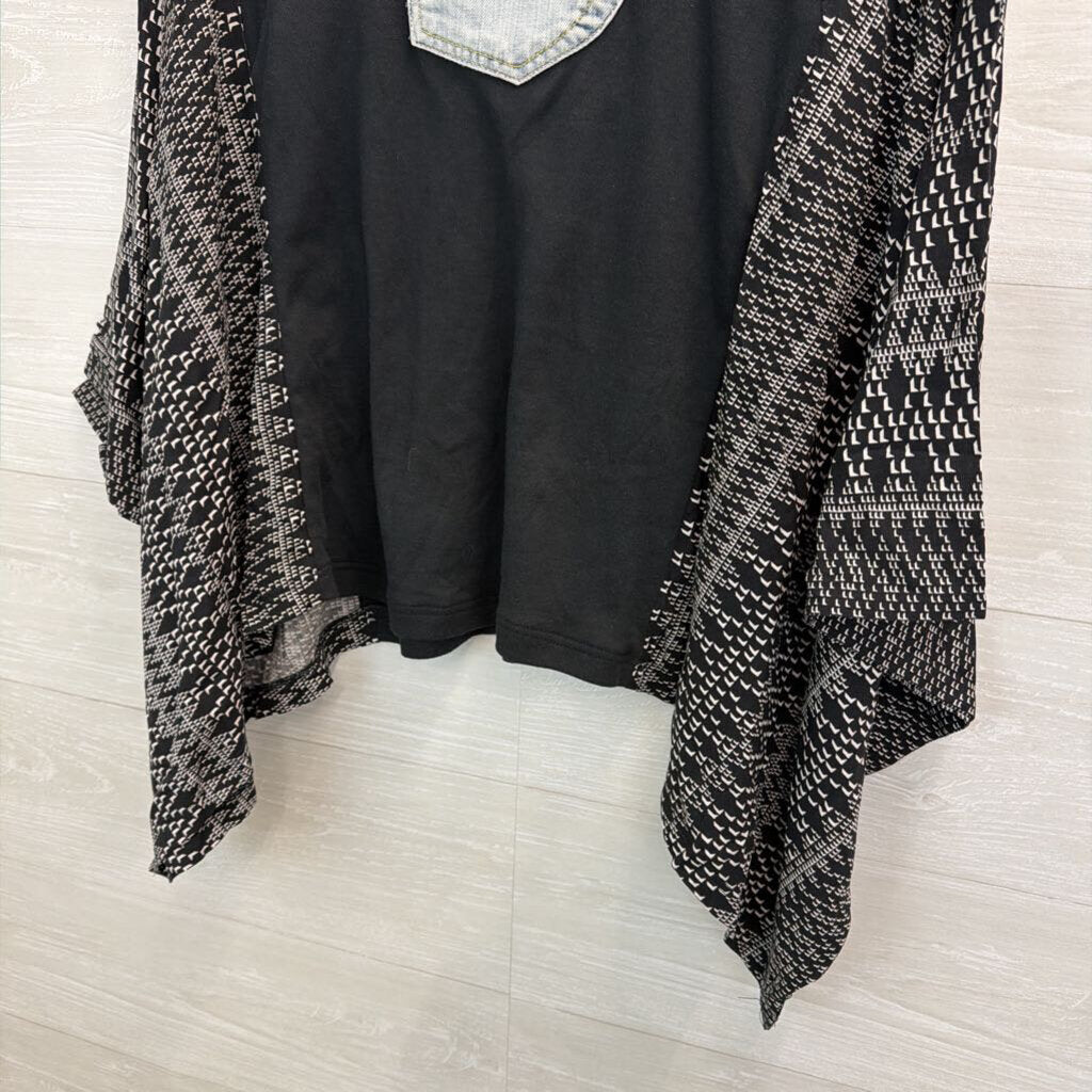 Shannon Passero Black/ Multi ACDC Print Top One Size