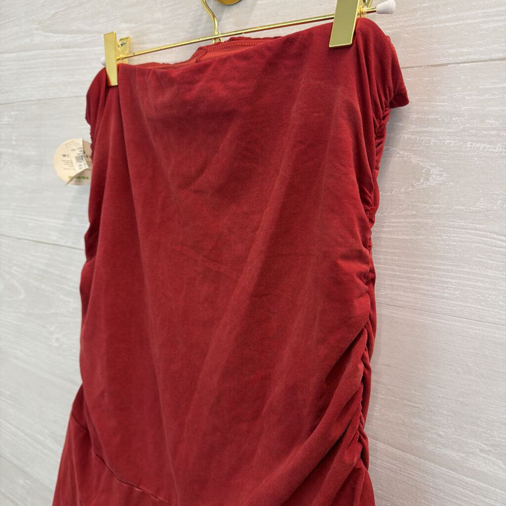 Offline by Aerie Brick Red Strapless Dress With Shorts Large