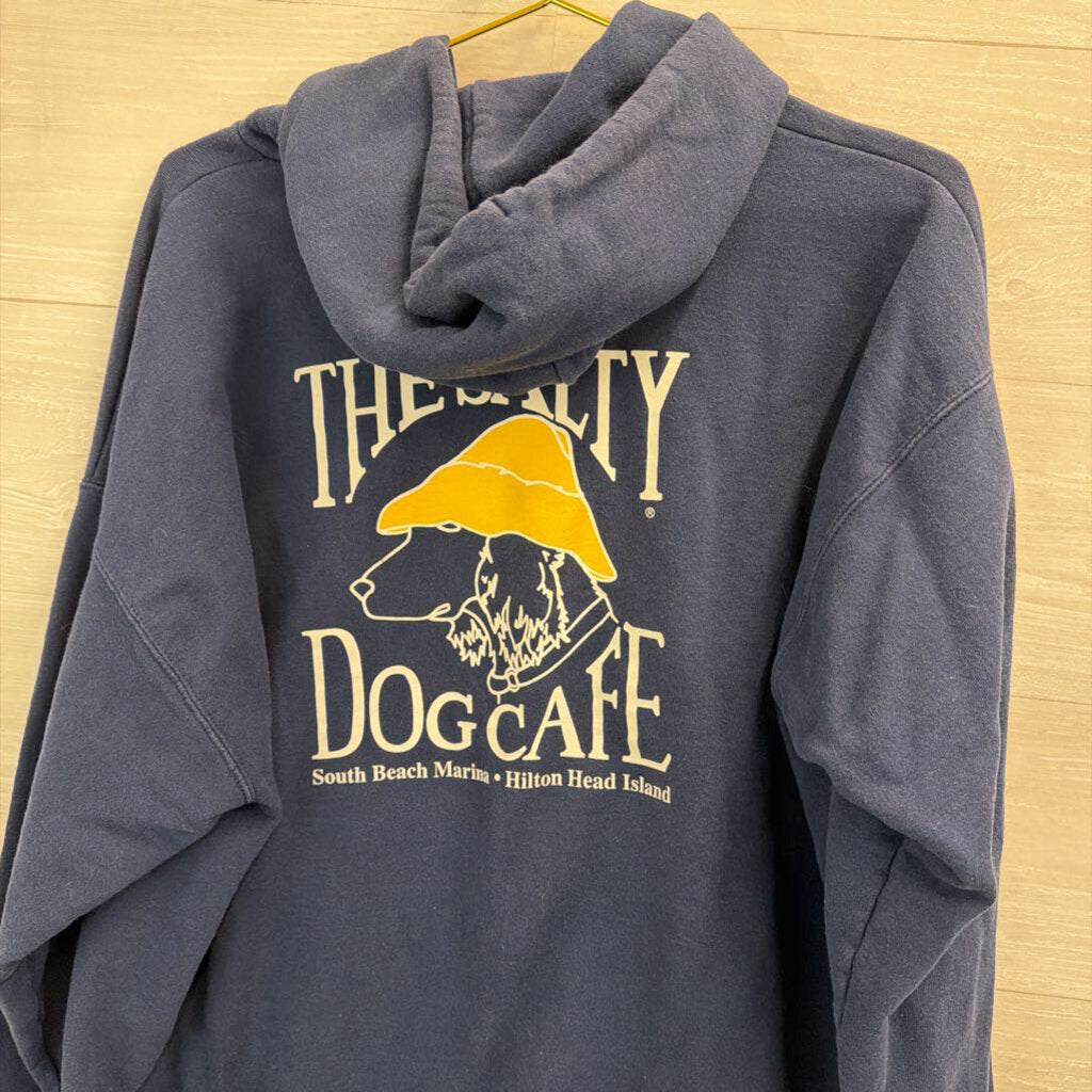 The Salty Dog Cafe Navy Graphic Hoodie Large