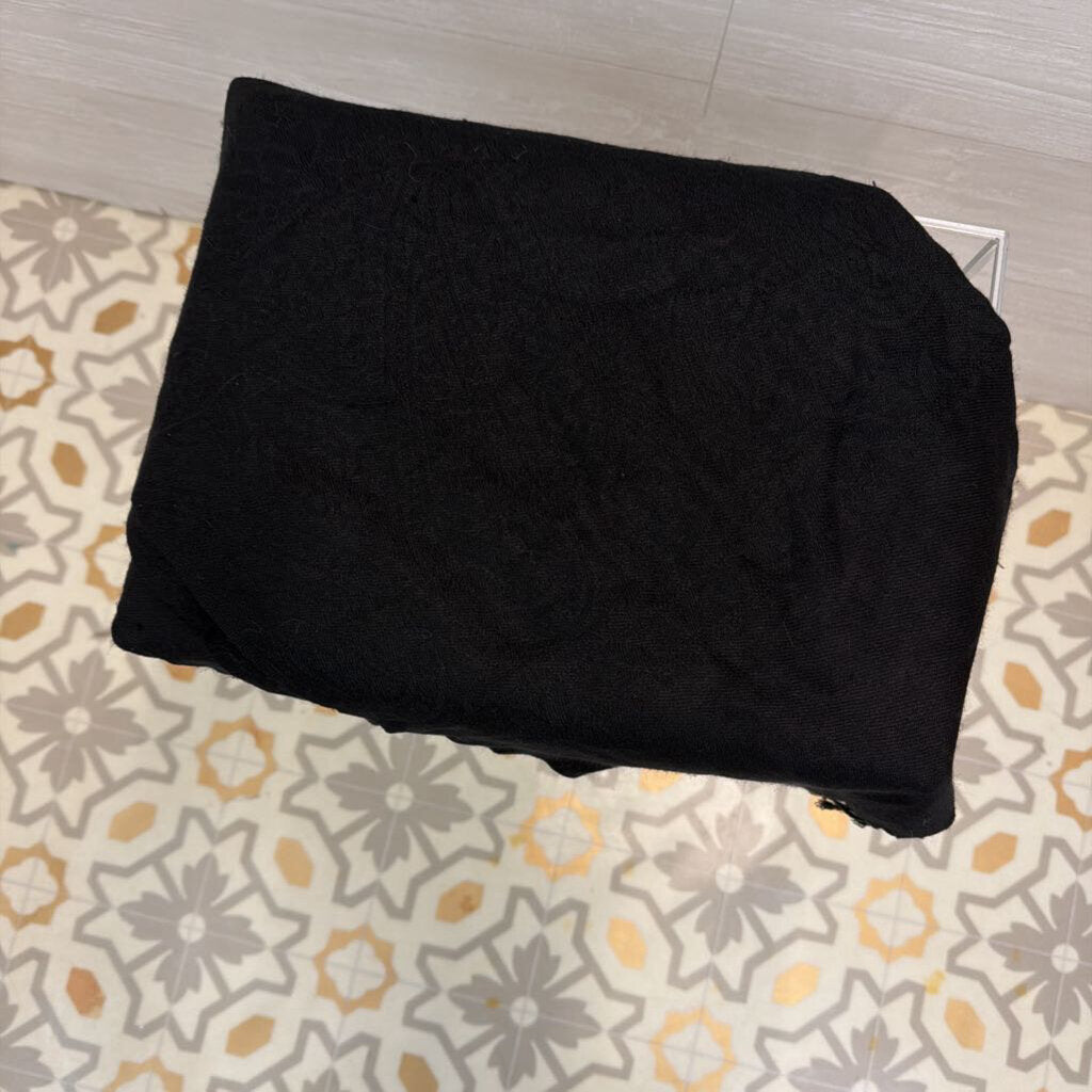 Black Print Scarf