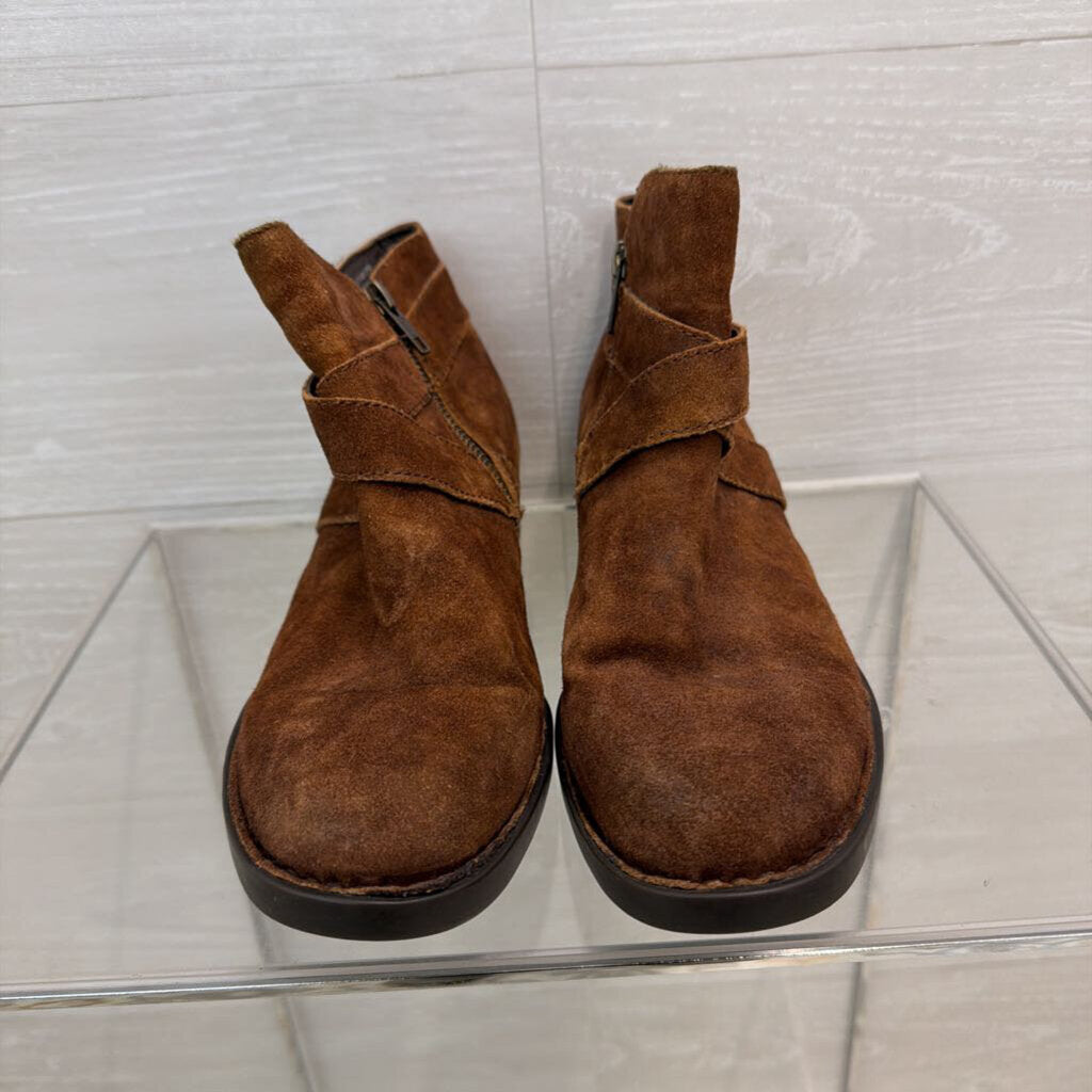 Born Brown Suede Trinculo Ankle Boots 7.5