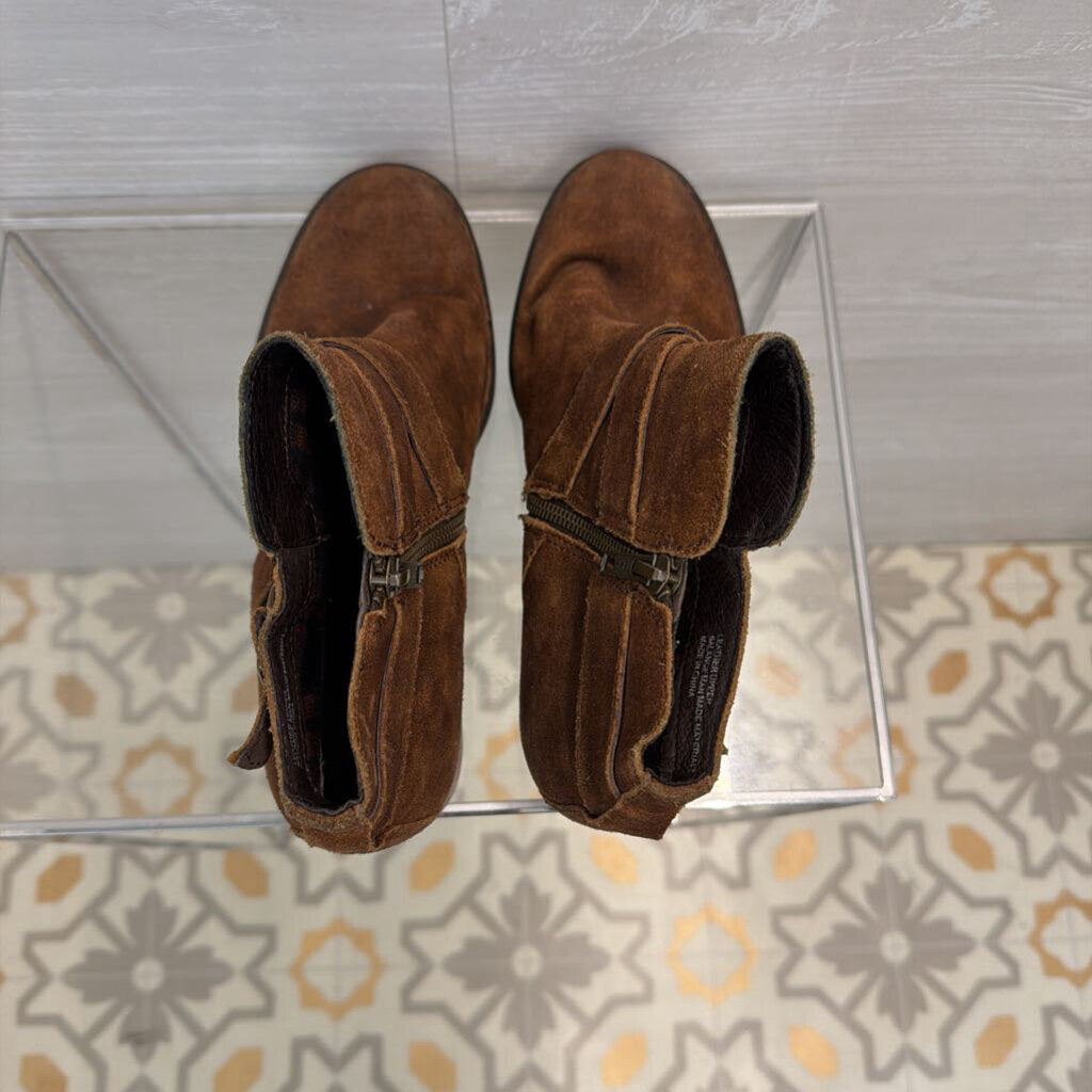 Born Brown Suede Trinculo Ankle Boots 7.5