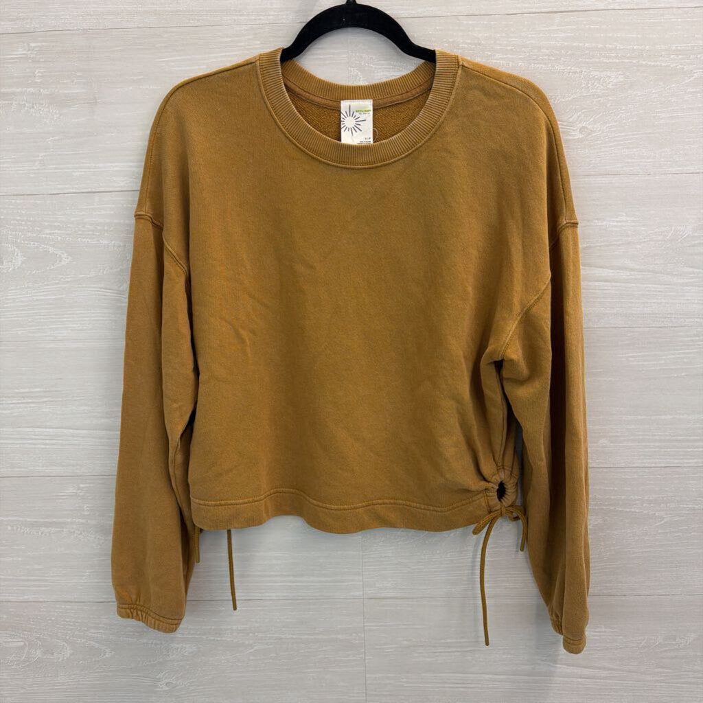 Offline by Aerie Brown Cropped Long Sleeve Top Small