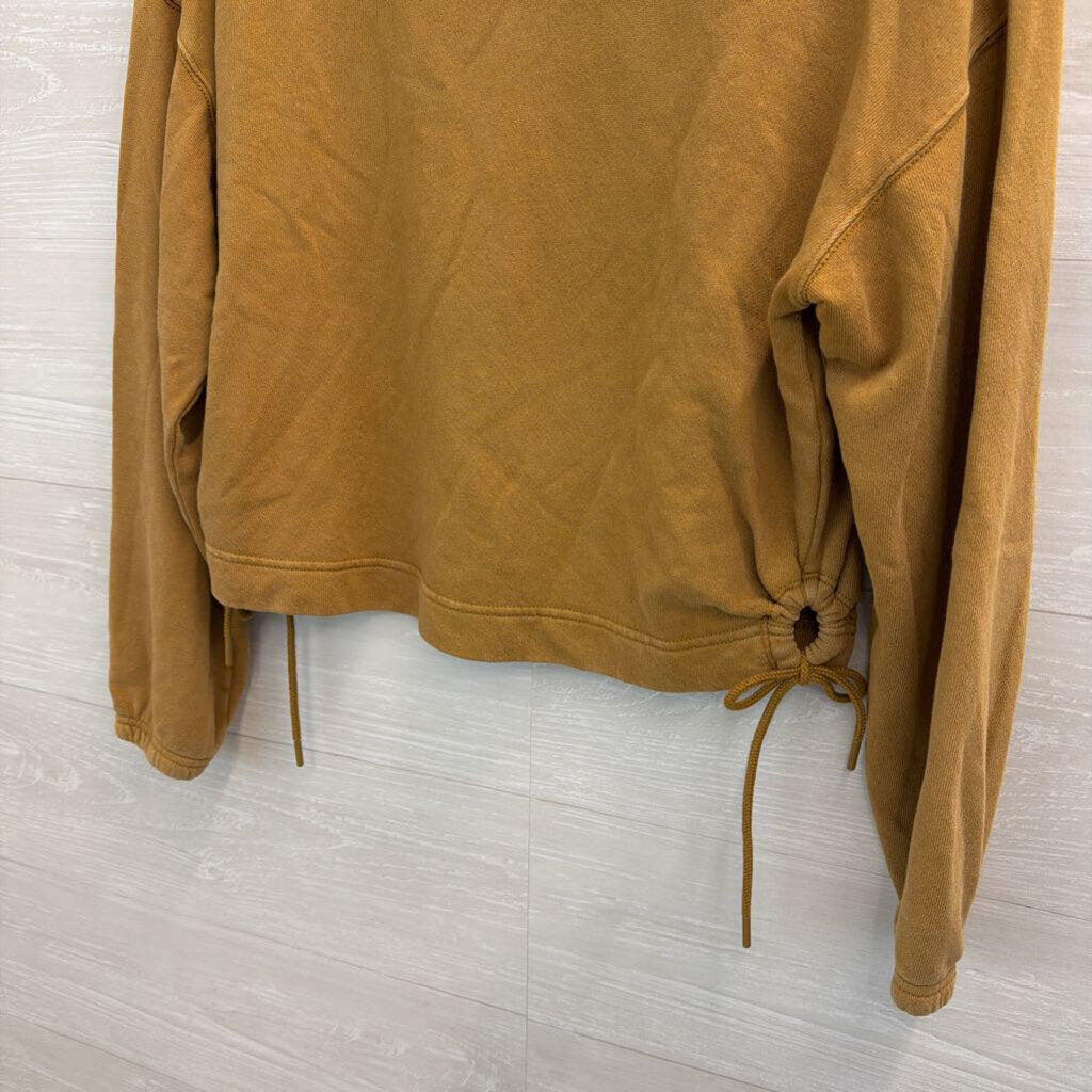 Offline by Aerie Brown Cropped Long Sleeve Top Small