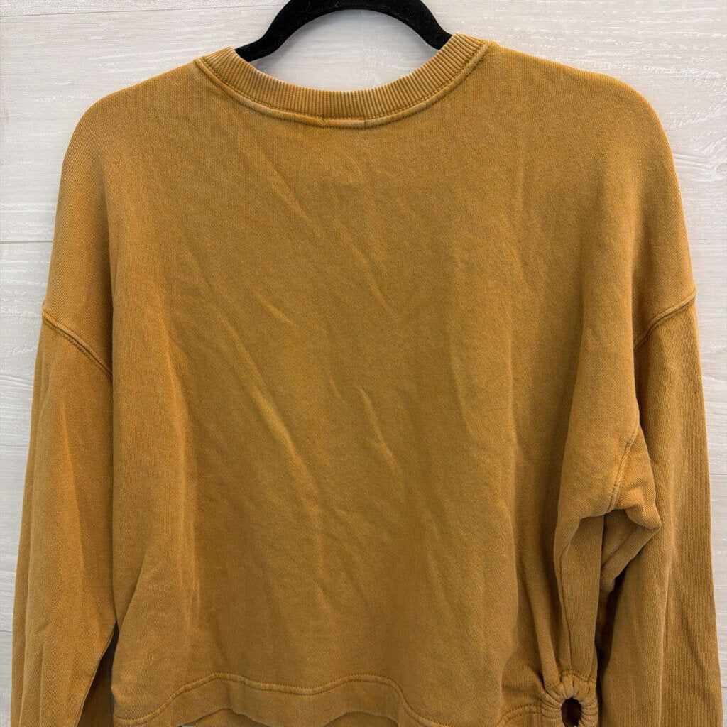 Offline by Aerie Brown Cropped Long Sleeve Top Small