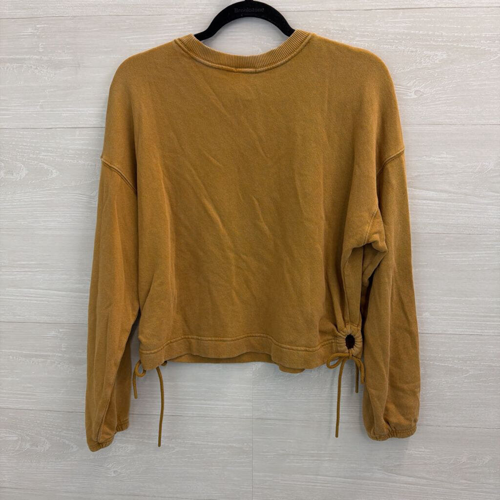 Offline by Aerie Brown Cropped Long Sleeve Top Small