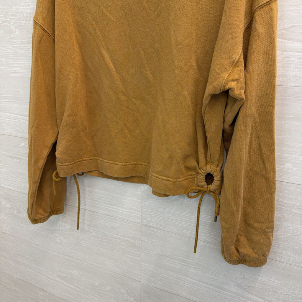 Offline by Aerie Brown Cropped Long Sleeve Top Small