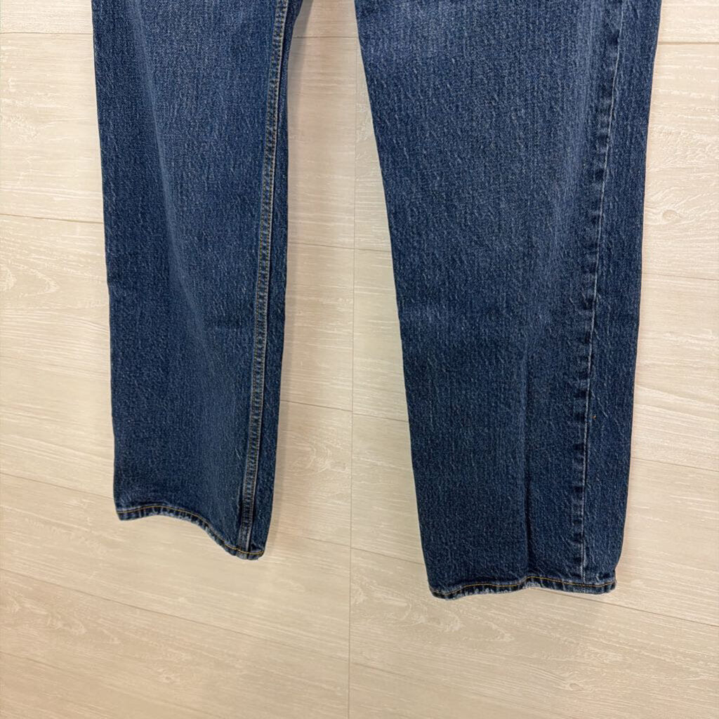 Abercrombie and Fitch Dark Wash The Vintage Straight High Rise Jeans 25L