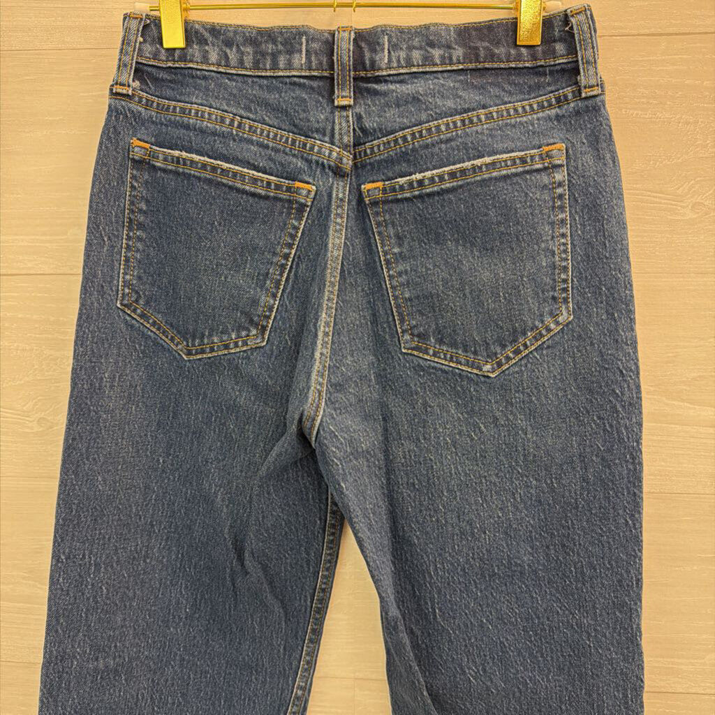 Abercrombie and Fitch Dark Wash The Vintage Straight High Rise Jeans 25L