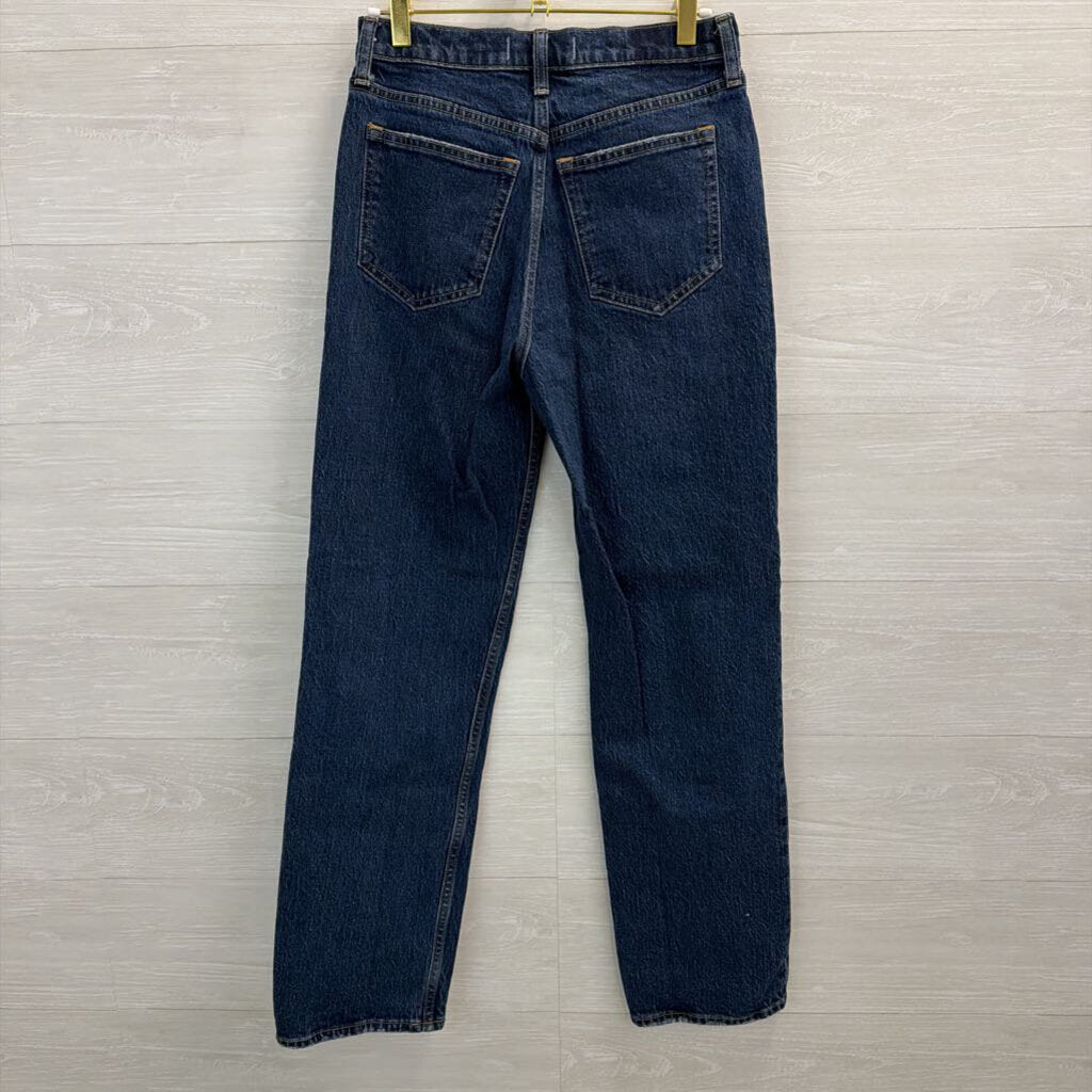 Abercrombie and Fitch Dark Wash The Vintage Straight High Rise Jeans 25L