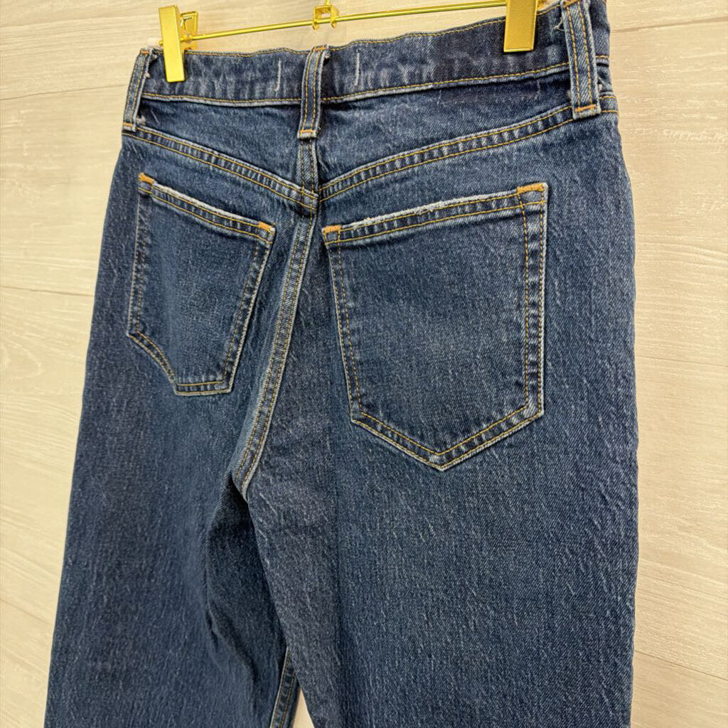 Abercrombie and Fitch Dark Wash The Vintage Straight High Rise Jeans 25L