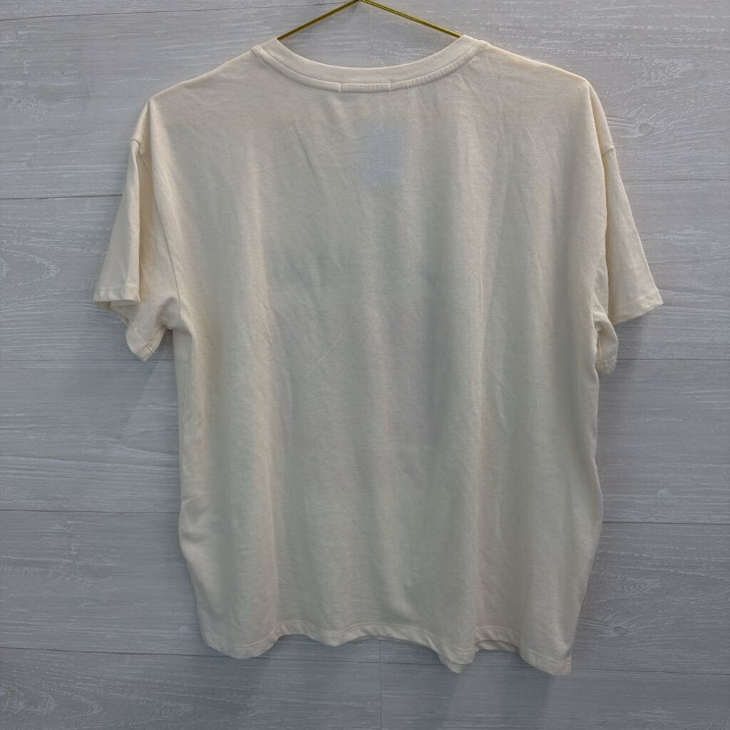 Maurices White/ Multi MTV Short Sleeve Graphic Tee Large