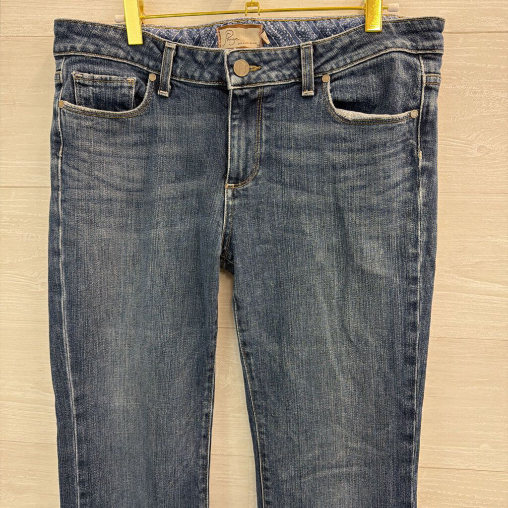 Paige Medium Wash Hollywood Hills Jeans 32
