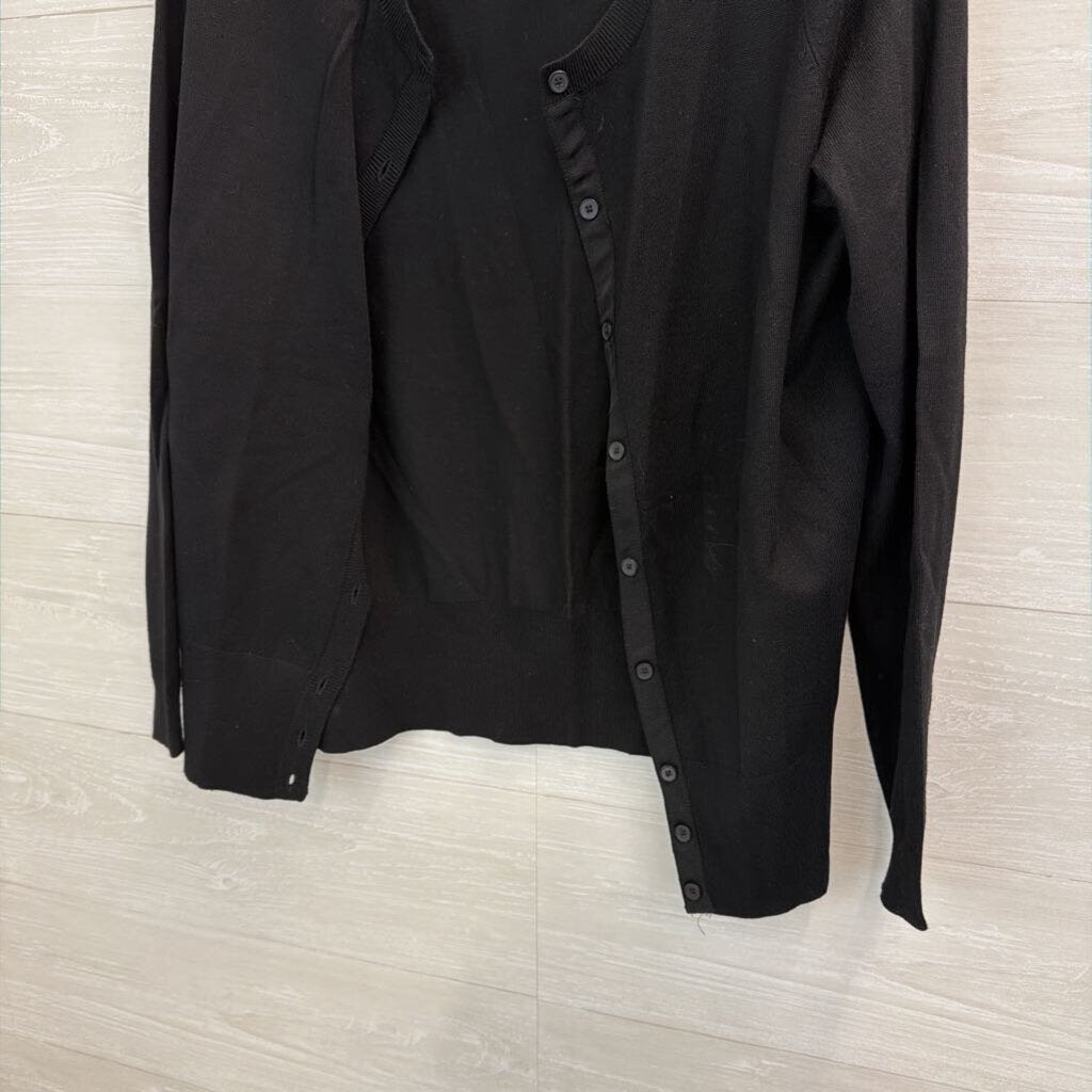 Lane Bryant Black Button Front Cardigan Sweater 14/16