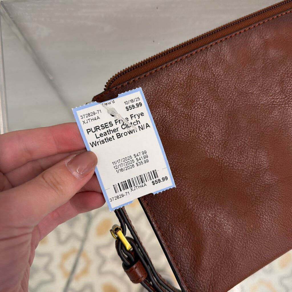 Frye Leather Clutch Wristlet