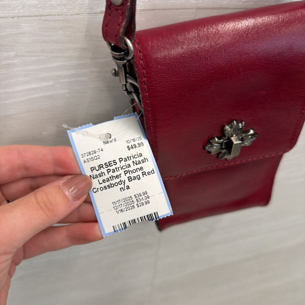 Patricia Nash Leather Phone Crossbody Bag