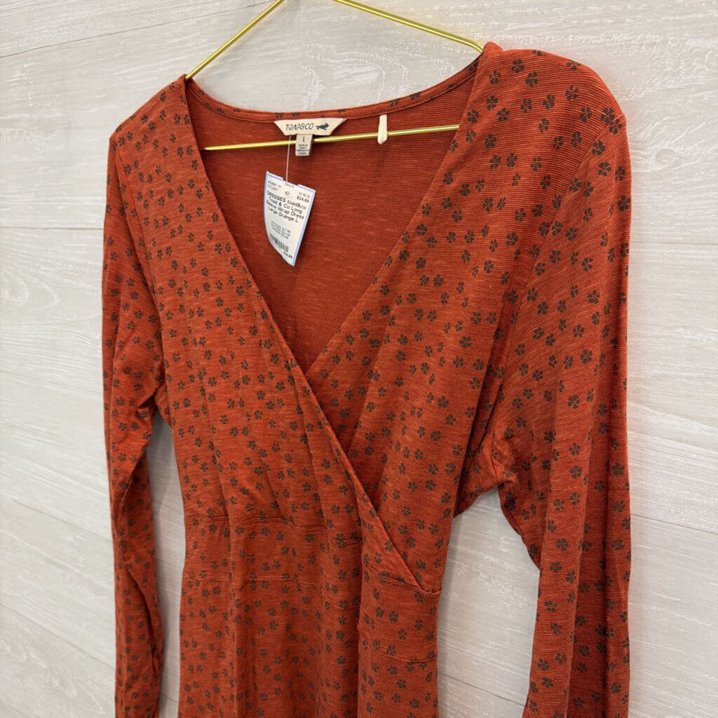 Toad & Co Long Sleeve Wrap Dress Large