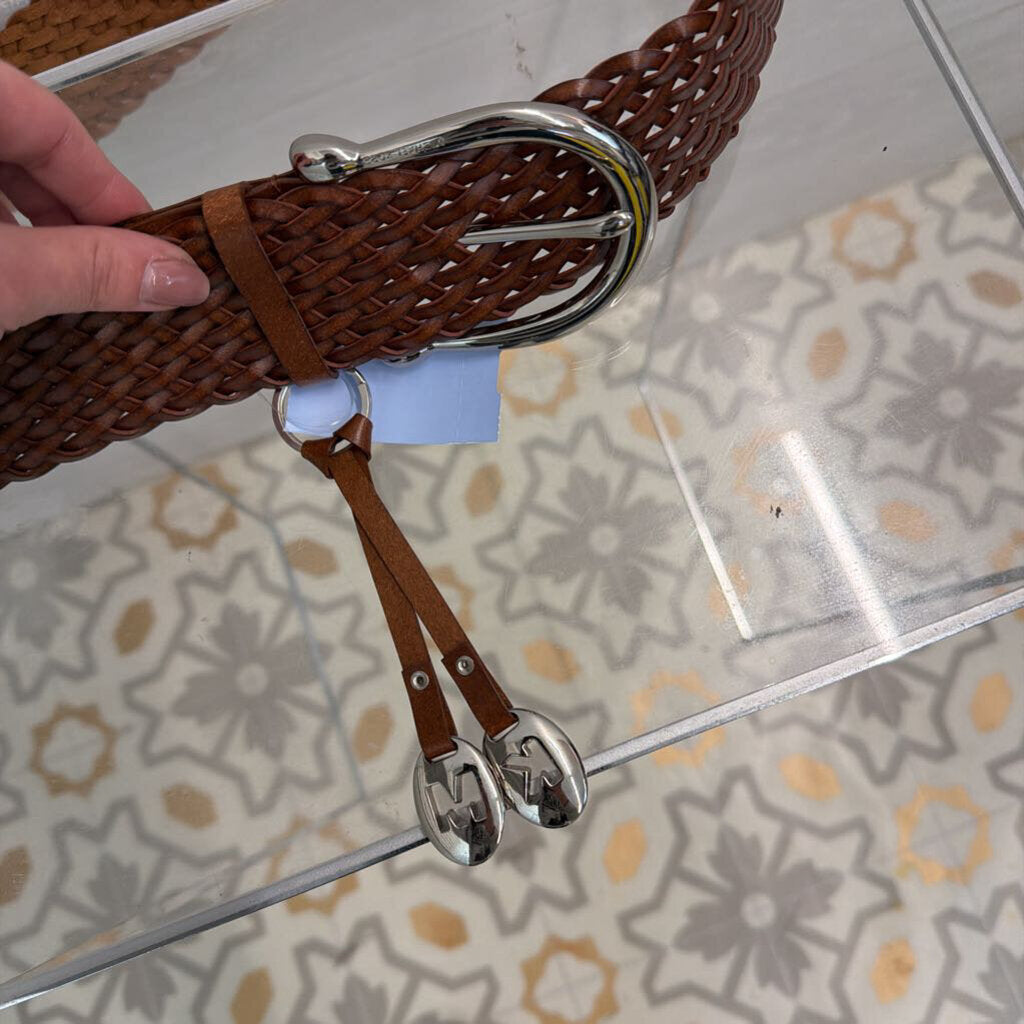 Michael Kors Braided Leather Belt