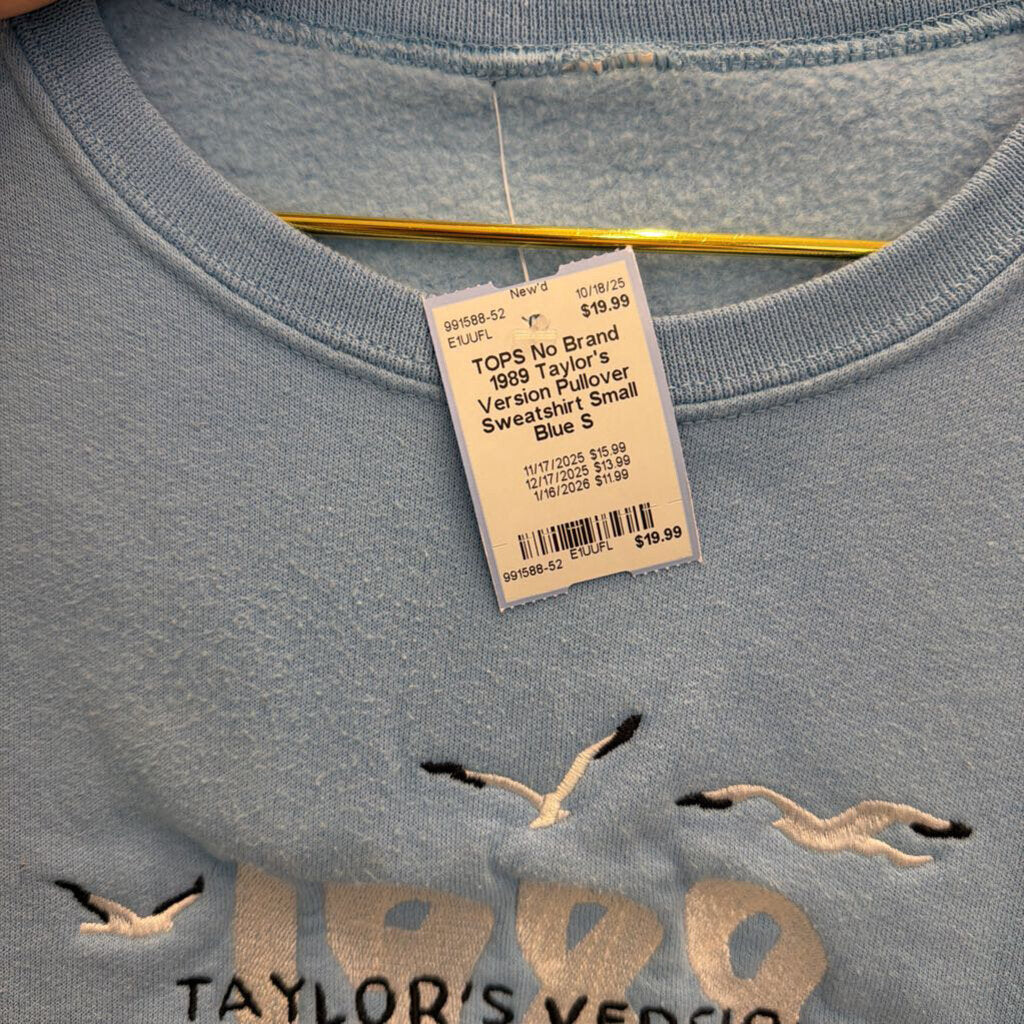 1989 Taylor's Version Pullover Sweatshirt Small
