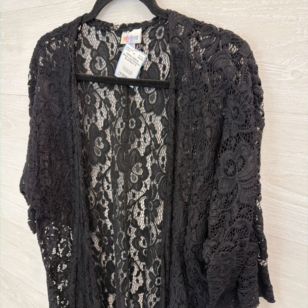 Black Lace Kimono Small