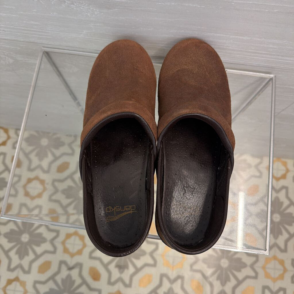 Dansko Brown Leather Clogs 39
