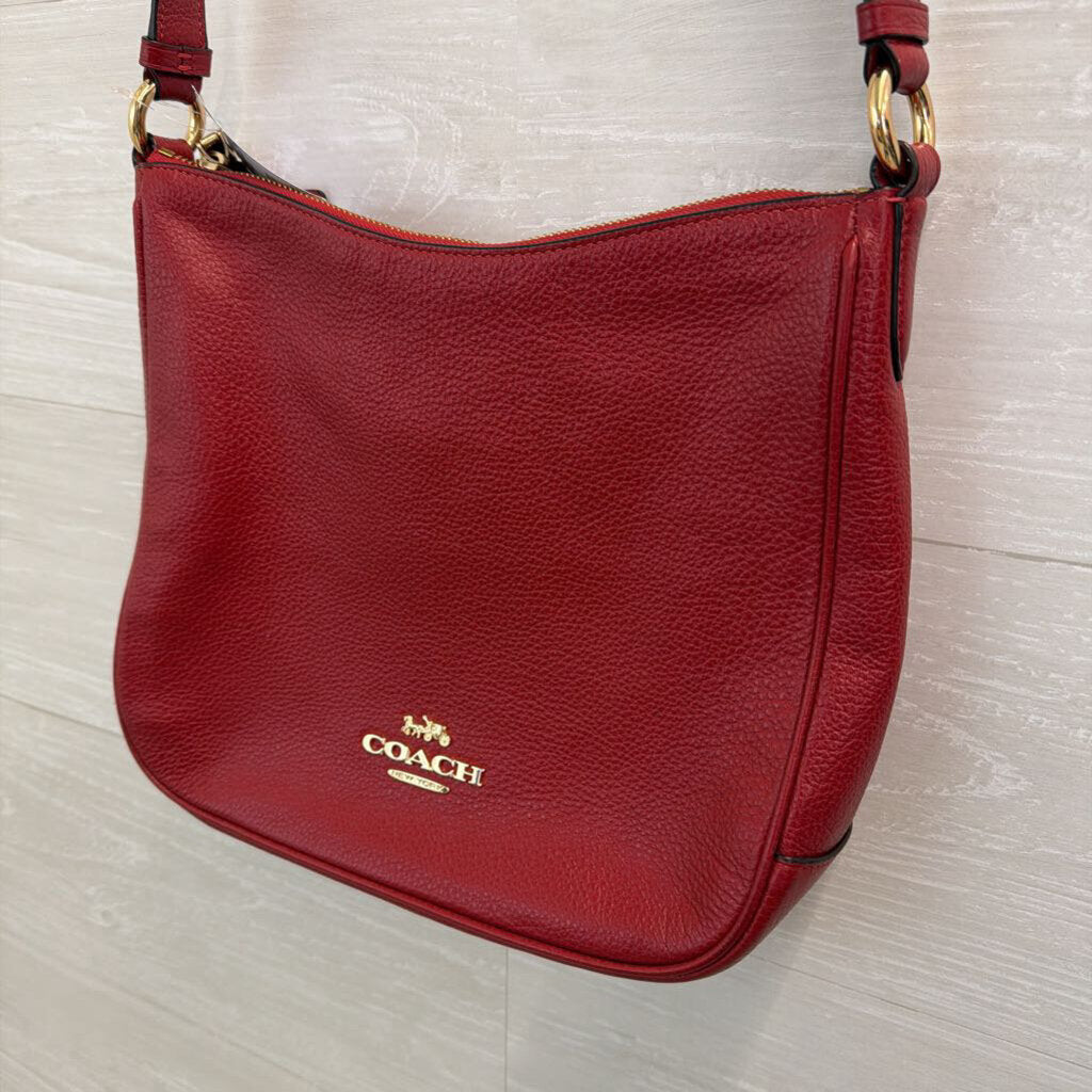 Coach Ellie File Bag Red Crossbody
