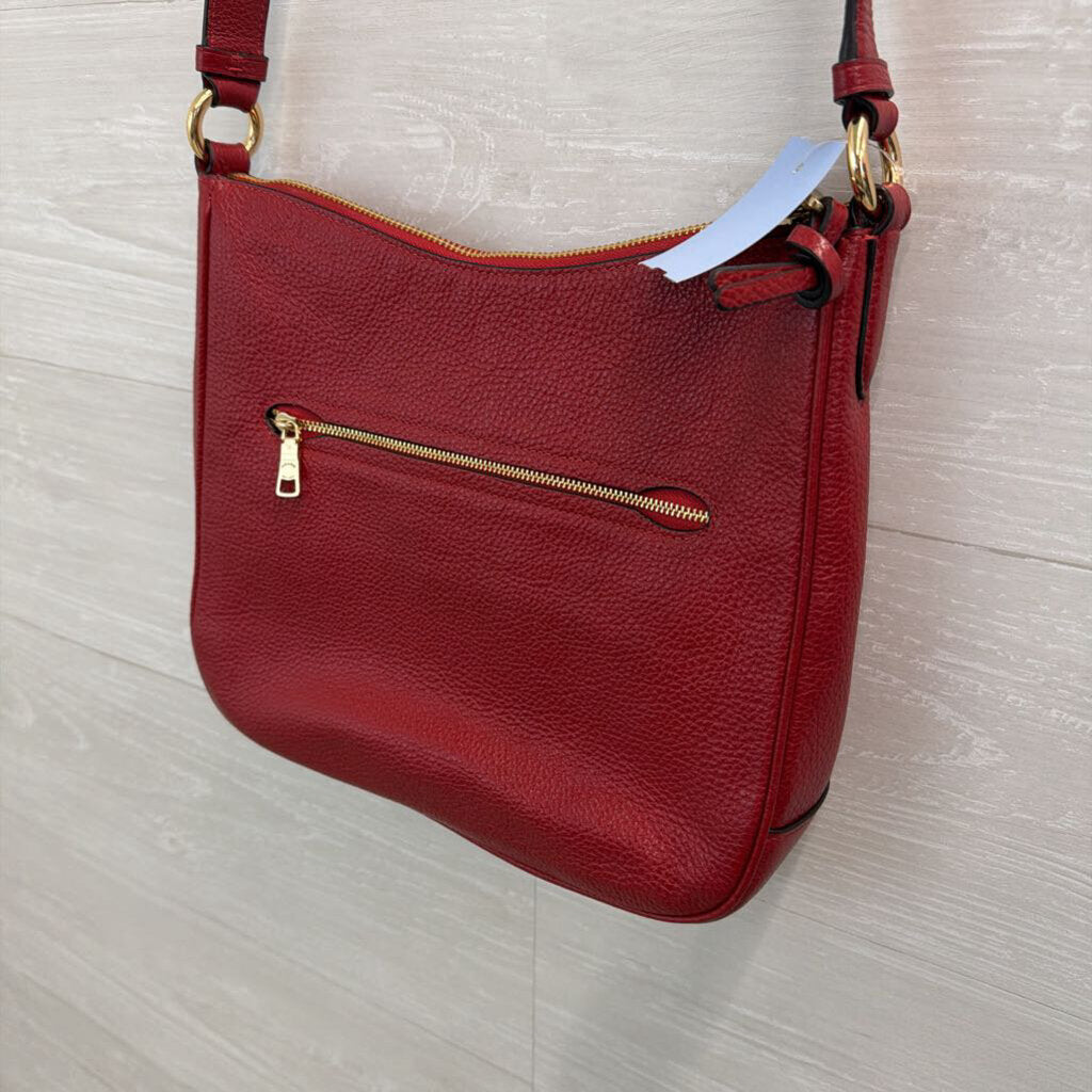 Coach Ellie File Bag Red Crossbody