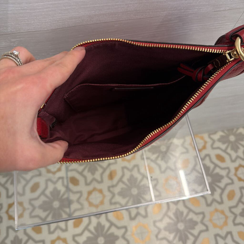 Coach Ellie File Bag Red Crossbody
