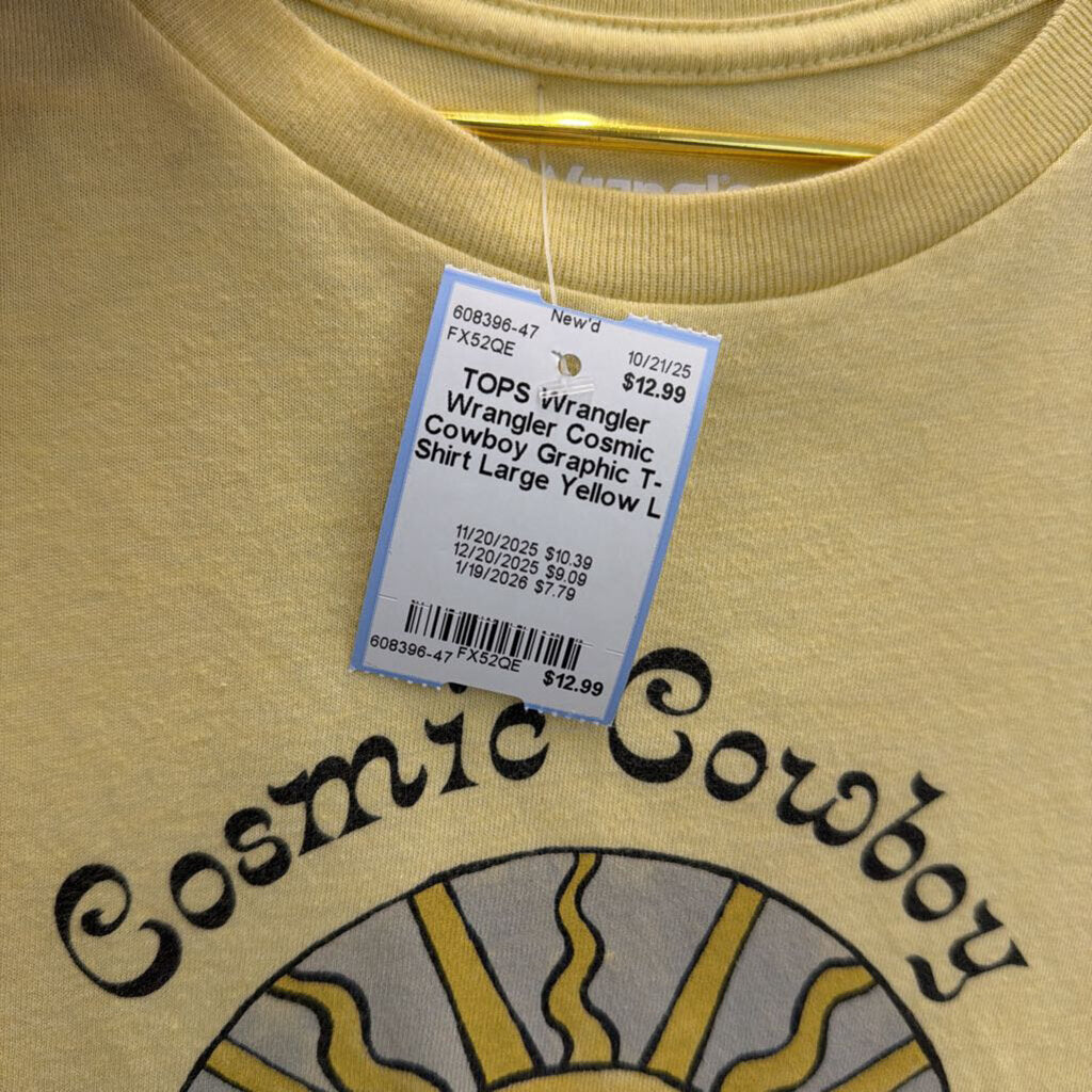 Wrangler Cosmic Cowboy Graphic T-Shirt Large