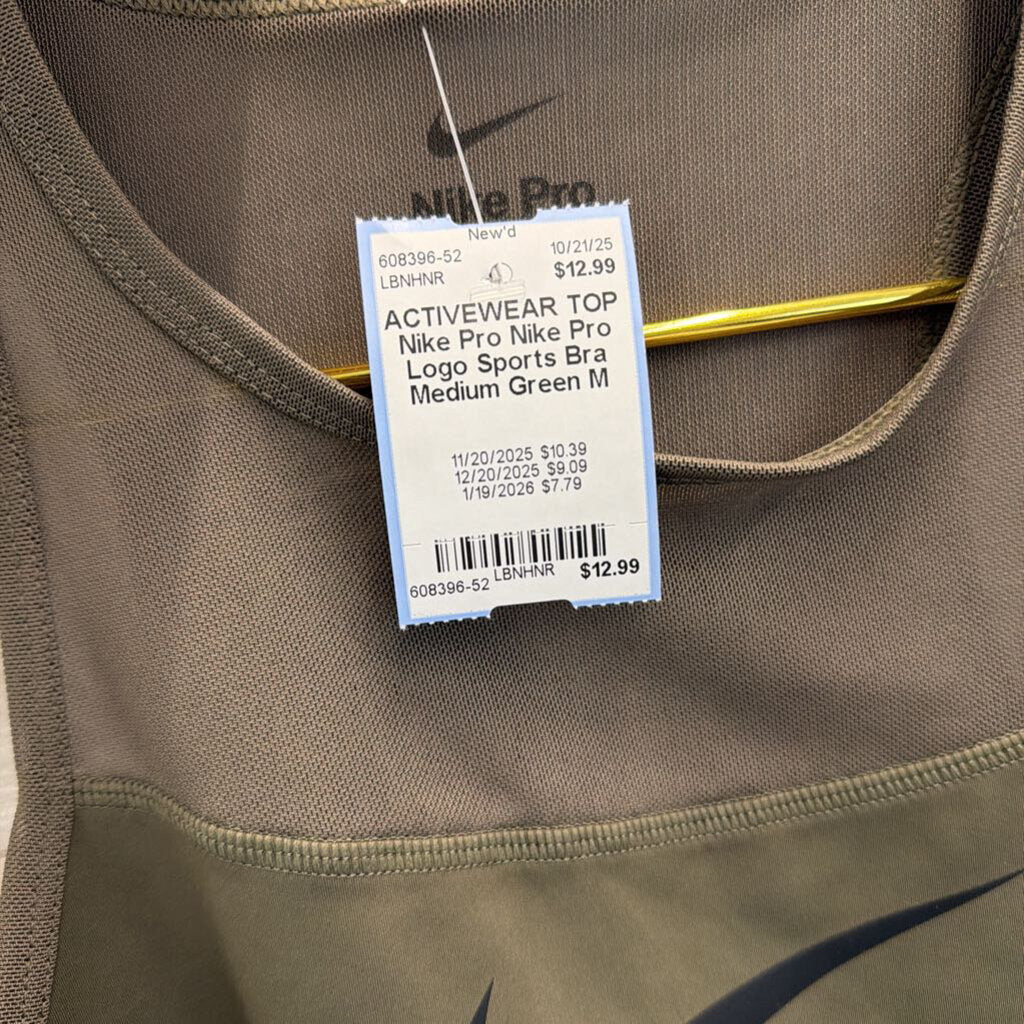 Nike Pro Logo Sports Bra Medium