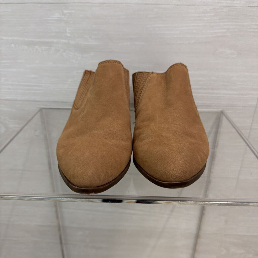 Frye Brown Leather Rowen Gore Mule Shoes 9.5