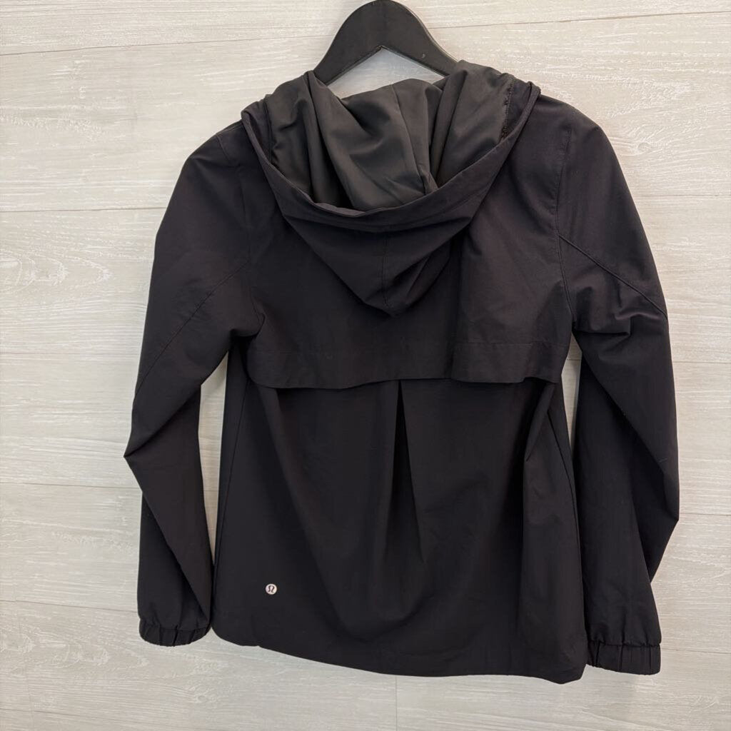 Lululemon Black Zip Up Hooded Lightweight Jacket 4