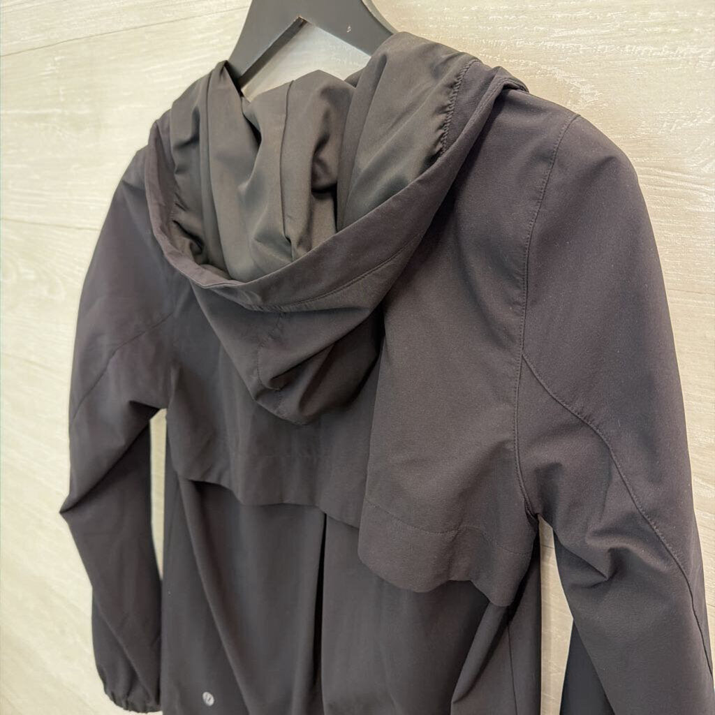 Lululemon Black Zip Up Hooded Lightweight Jacket 4