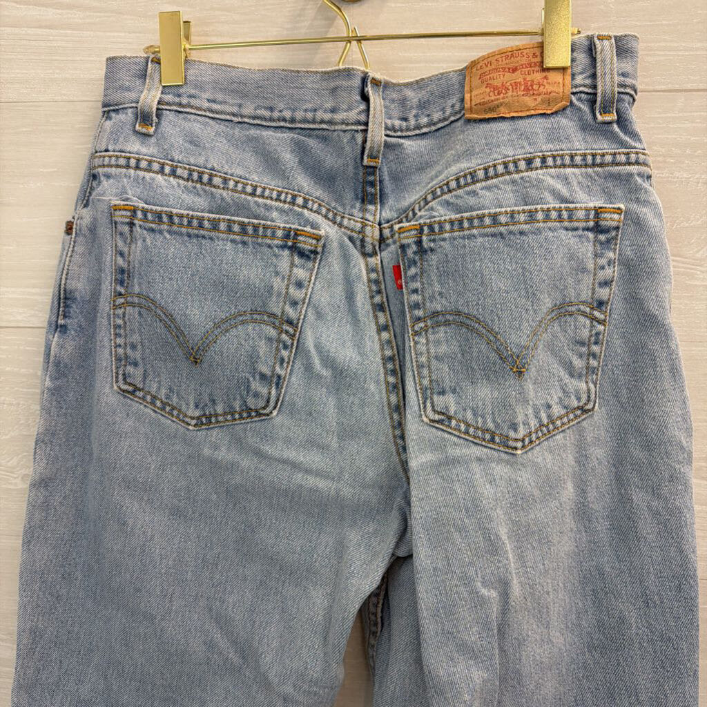 Levi Light Wash Classic Relaxed 550 Jeans 12 Long