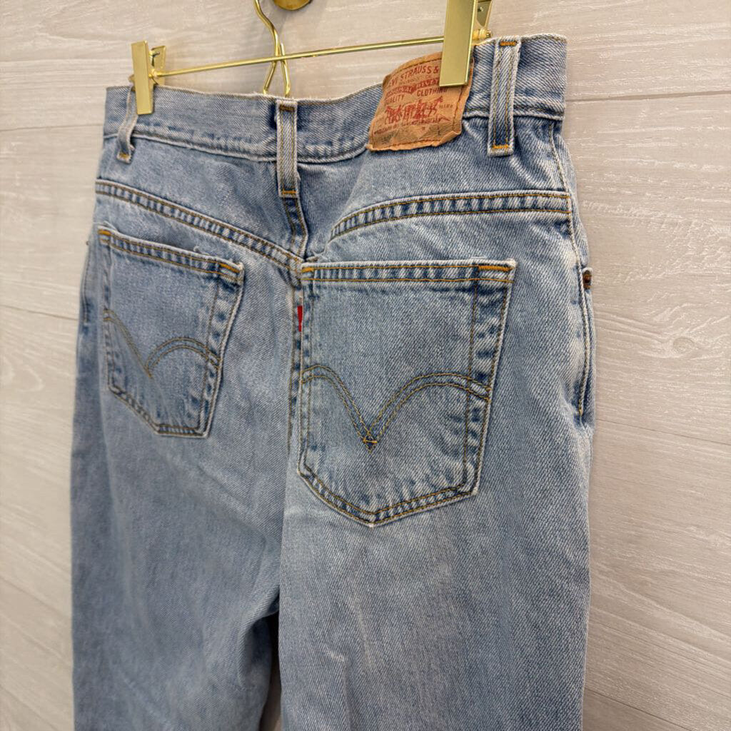 Levi Light Wash Classic Relaxed 550 Jeans 12 Long