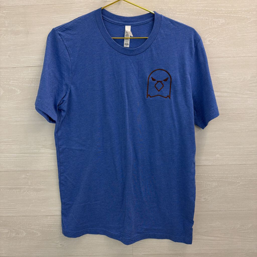 Blue Embroidered Ravenclaw Short Sleeve Graphic Tee Large