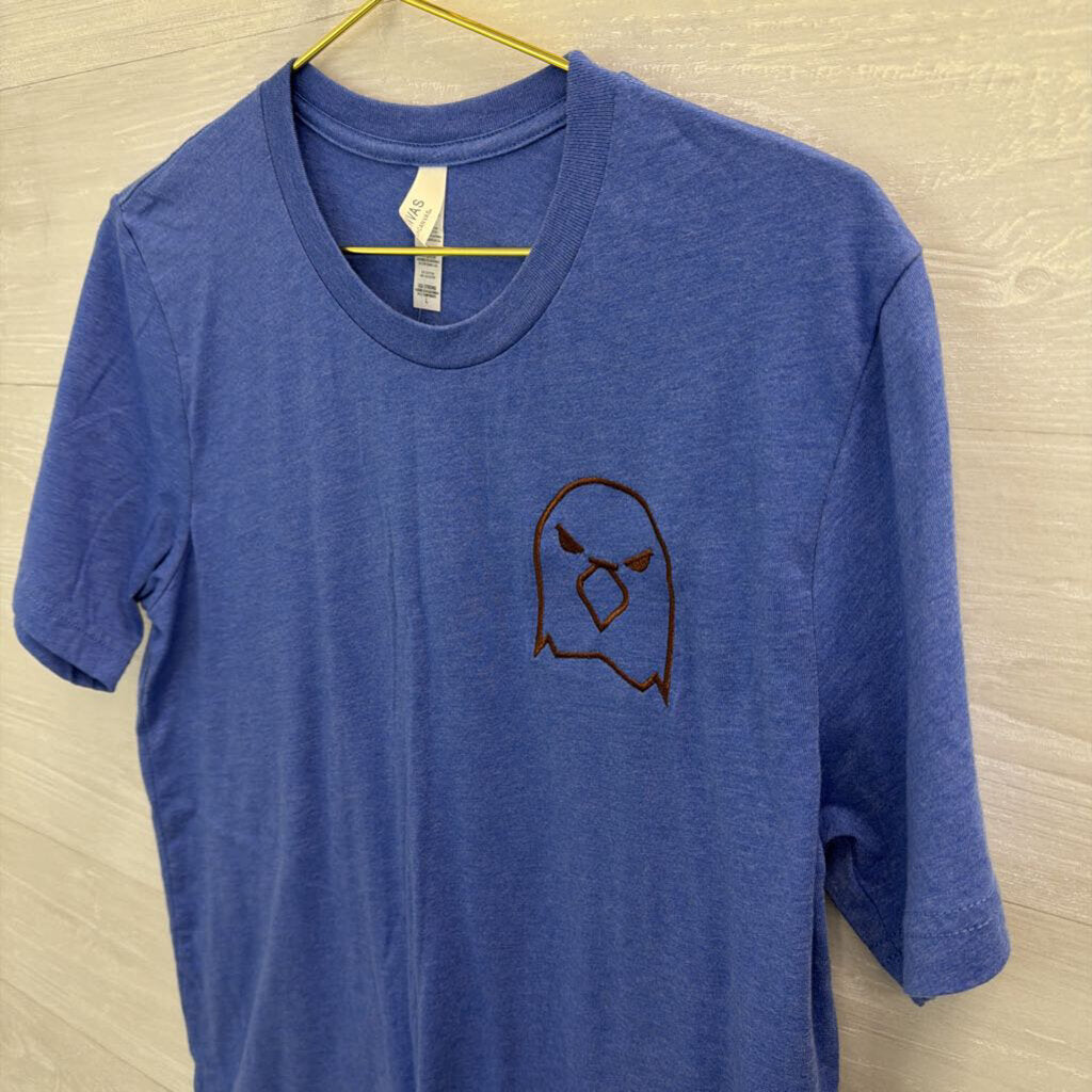 Blue Embroidered Ravenclaw Short Sleeve Graphic Tee Large