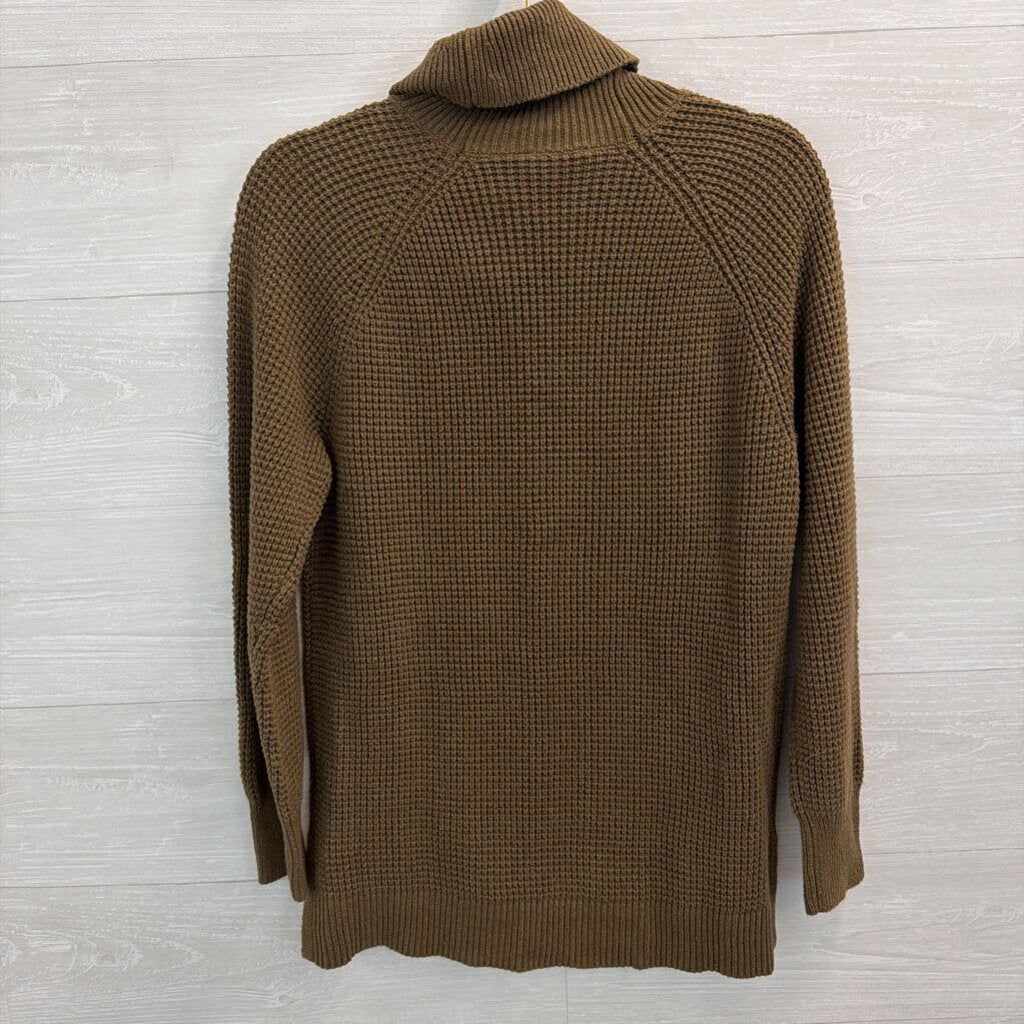 Michael Kors Green Knit Turtleneck Sweater Small